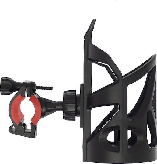Adjustable Motorcycle Bicycle Bottle Cage Handlebar Mount Sh-3133 Black Red