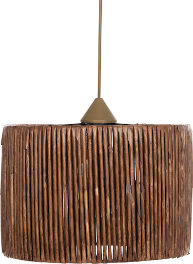 HomeMarkt Κρεμαστό Φωτιστικό Καφέ Boho με Ντουί E27 30x30εκ.