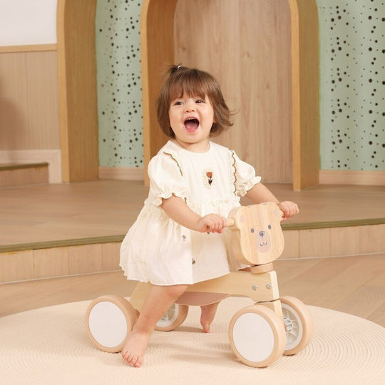 Viga Toys Kinder Balancefahrrad Braun