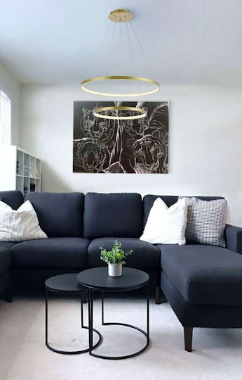 Atman Toledo LED Deckenleuchte Gold 60x60cm Atman Toledo LED Deckenleuchte Gold 60x60cm