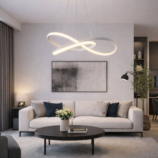 Aca Gordius Pendant Light White 48cm