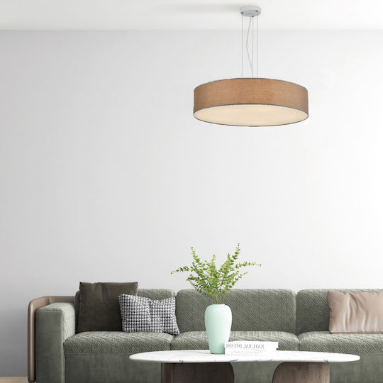 Home Lighting Adjustable Brown Ceiling Light with E27 Socket 50x50x120cm