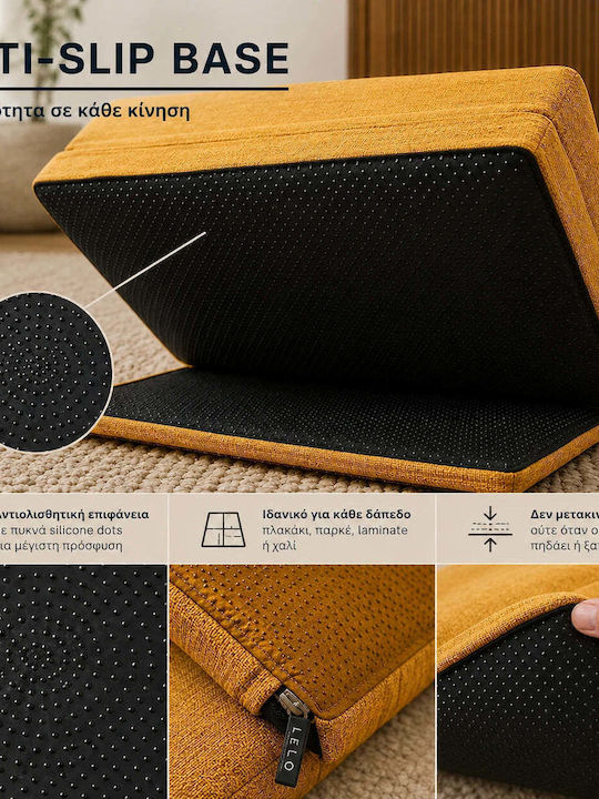 Lelo Pet Pawlounge Hundebett Sofa Orthopädisch Gelbe 60x100cm