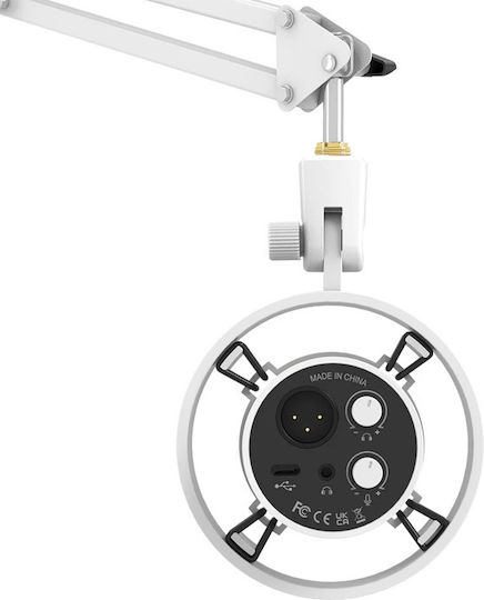 Fifine K688CT Δυναμικό Μικρόφωνο για Φωνητικά σε Λευκό Χρώμα