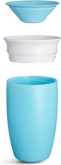 Munchkin Παιδικό Ποτηράκι Miracle 360° από Πλαστικό Μπλε 296ml για 12m+
