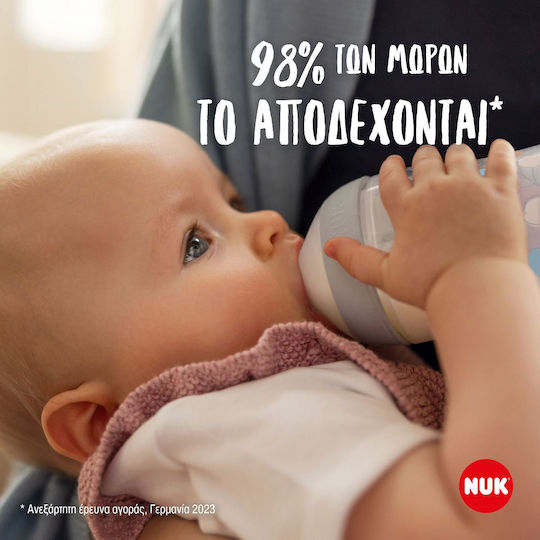 Nuk Perfect Match Биберони от Силикон със Среден Поток за 3+ Месеца 2 Броя