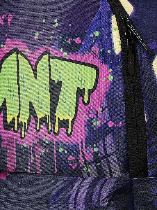 Space Junk Space Junk Schulranzen Rucksack für Junior High-High School mit Flaschenhalter Mehrfarbige 31 x 20 x 45cm