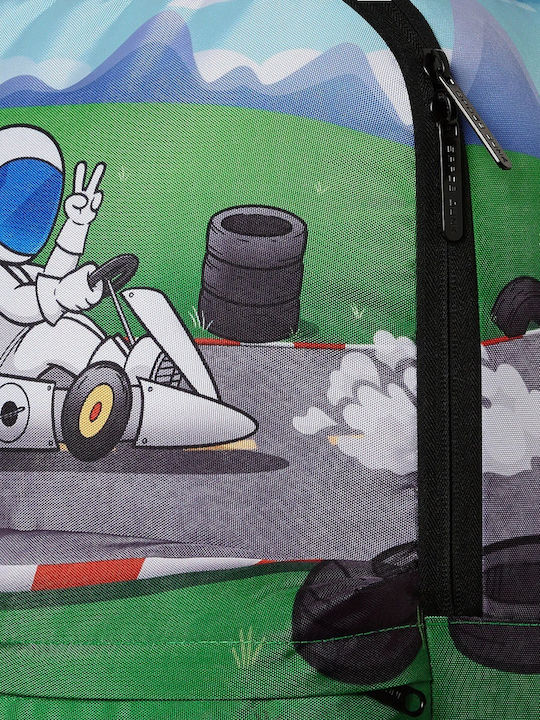 Space Junk Schulranzen Trolley Junior High-High School Mehrfarbig mit Flaschenhalter