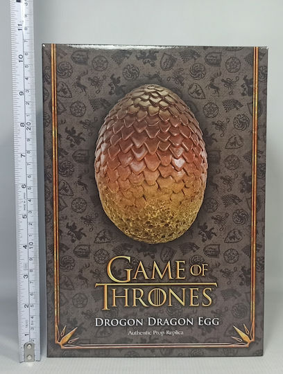The Noble Collection Game of Thrones Dragon Egg Drogon Egg Figure Height 20cm Scale 1:1