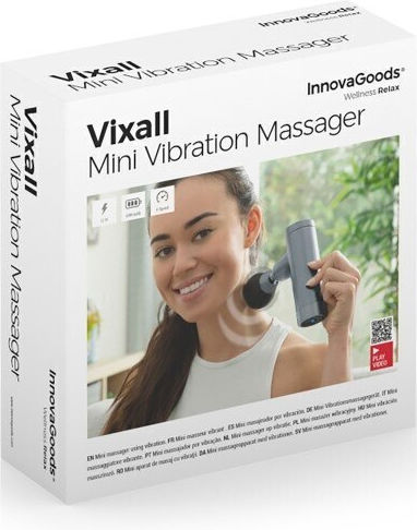 InnovaGoods Vixall Gun Massage for the Legs, the Body & the Hands with Vibration Gray