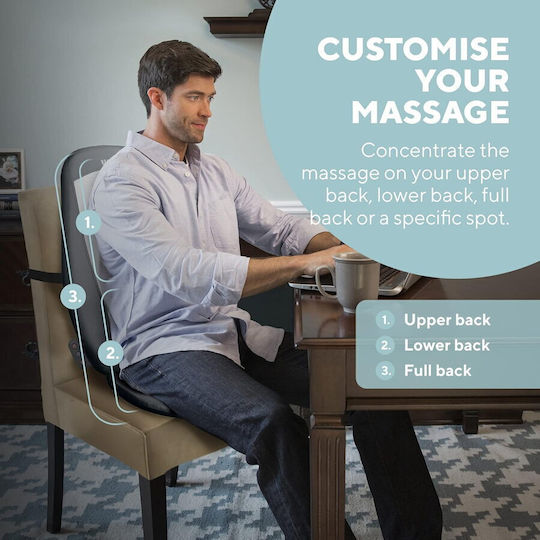 Homedics Sitz Massage Shiatsu für den Rücken Gray