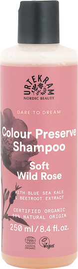 Urtekram Soft Wild Rose Shampoos Glanz für Gefärbt Haare 250ml