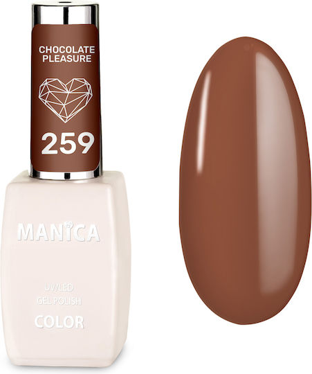 Manica Glossy Long Lasting Nail Polish Chocolate Pleasure 259 10ml