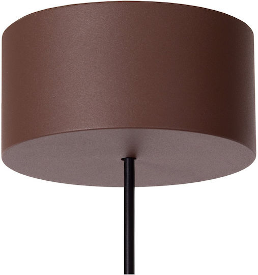 Lucide Lightning Wells Pendant Light Orange 10x10cm