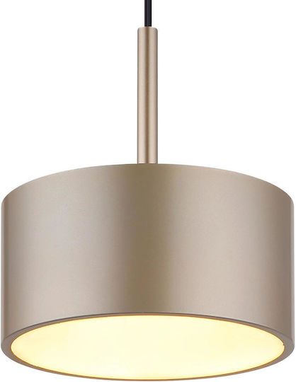 Globo Lighting Black LED Pendant Ceiling Light with Warm White Light