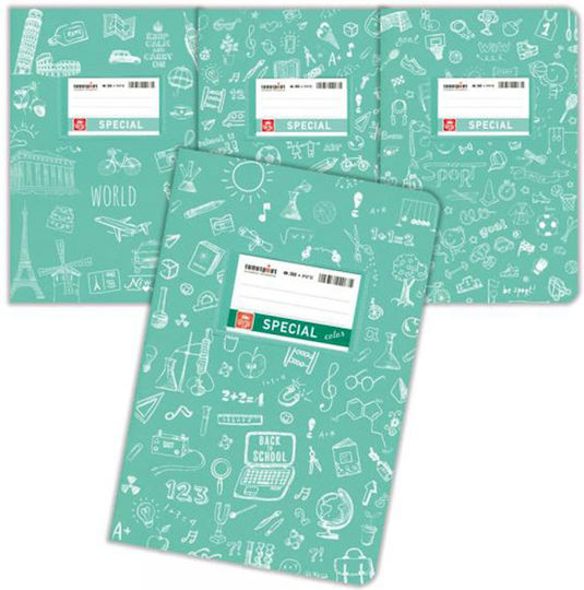 Typotrust Ruled Notebook B5 50 Paper Sheets Green