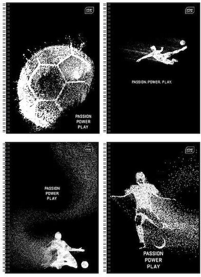 interDRUK Spiral Ruled Notebook B5 90 Paper Sheets 3 Subjects