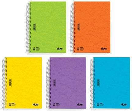 Skag Spiral School Notebook Ruled B5 30 Paper Sheets Basic (Various Colours)