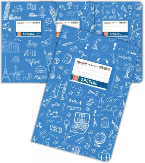 Typotrust Caiet Cu dungi B5 50 de Foi Doodle Portocaliu 1buc