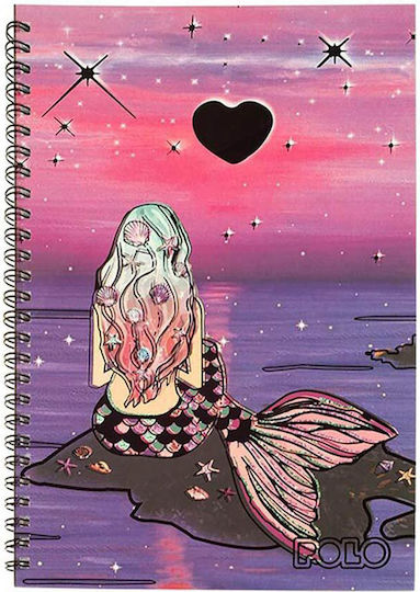 Polo Design Spiral Notebook 17x25cm 2 Subjects Wolf 919001-8283