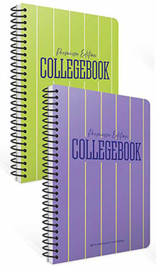 Gipta Caiet Școlar Spirală Cu Dungi A4 50 Foi De Hârtie 2 Separatoare College Book (Diverse Modele/Culori)