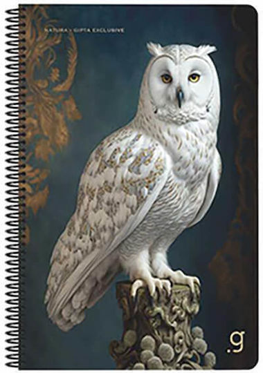 Gipta Spiral Ruled A4 Notebook 3 Subjects Natura (Miscellaneous Designs)