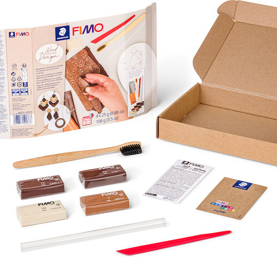 Δημιουργώ Εφέ Ξύλου Πηλό Fimosoft Fimo Wood Effect Box