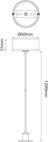 Baris Light Beleuchtungszubehör Pendant Kit B Magnetisch Mini Sandy Weiß 1 Stück