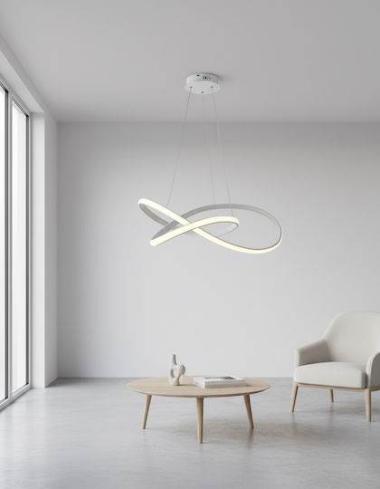 Aca Gordius Pendant Ceiling Light Bronze LED with Warm White Light 48cm