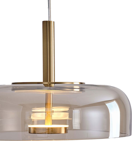 Eurolamp Lobby Pendant Light Gold 30x30x139cm