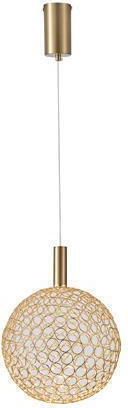 Eurolamp Perforato Ceiling Light Silver LED with Warm White Light 25x25x163cm