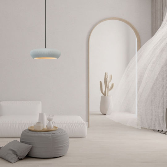 Zambelis Lights Adjustable Pendant Light Gray with Socket G9 28.5x28.5cm