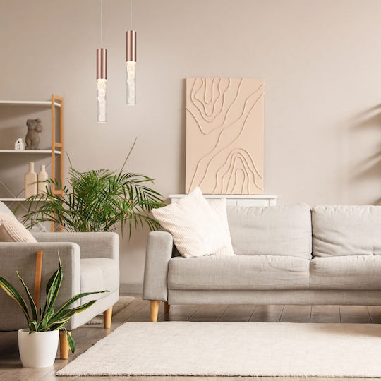 Aca Pendant Light Copper 5x5x150cm