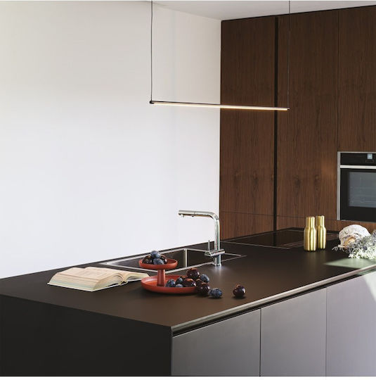 Ideal Lux Deckenleuchte Schwarz LED Schiene 126x126cm