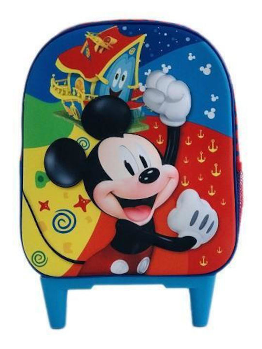 Disney Mickey Σχολική Τσάντα Τρόλεϊ Πολύχρωμη 28 x 13.5 x 38.5εκ