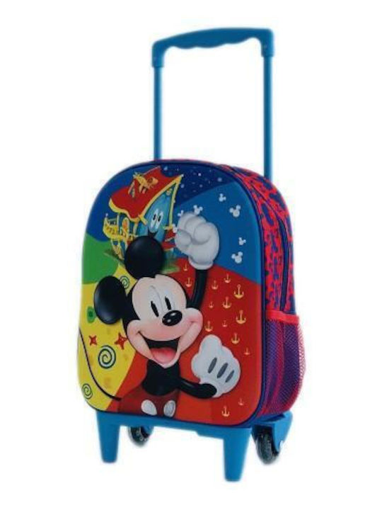 Disney Mickey Σχολική Τσάντα Τρόλεϊ Πολύχρωμη 28 x 13.5 x 38.5εκ