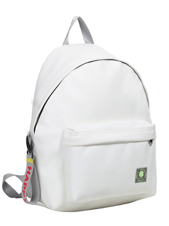 Lyc Sac School Backpack Junior High-High School White 24L