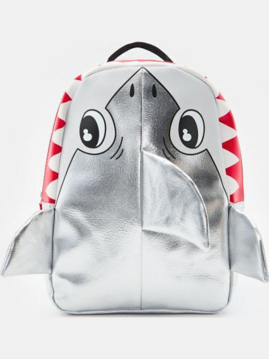 Silver Shark Backpack for Toddlers 30x23x8cm Justnote 703345 50-3325