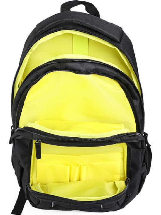 Lyc Sac Mag Σχολική Τσάντα Πλάτης Δημοτικού Μαύρη 31 x 25εκ