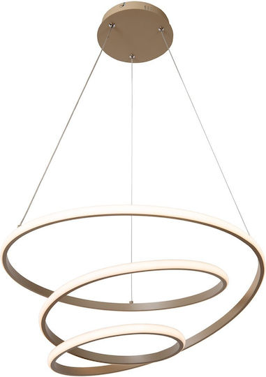 Lucide Lightning Espiral Κρεμαστό Φωτιστικό Καφέ LED με Ρυθμιζόμενο Λευκό Φως