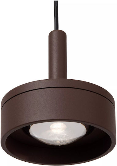 Lucide Lightning Lenz Κρεμαστό Φωτιστικό Πορτοκαλί LED με Θερμό Λευκό Φως 11x11εκ.