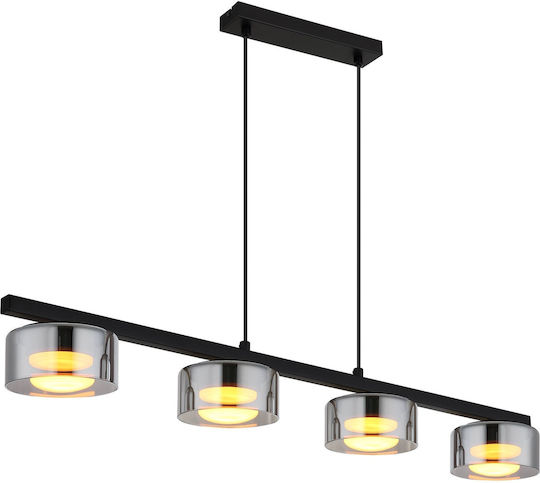 Globo Lighting Ceiling Light Black 90x13x110cm