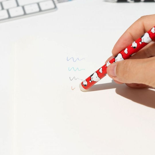 Grupo Erik Snoopy Στυλό Ballpoint 4τμχ (Διάφορα Χρώματα)