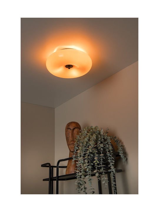 Lucide Lightning Sentino Πλαφονιέρα Οροφής Πορτοκαλί με Ντουί G9
