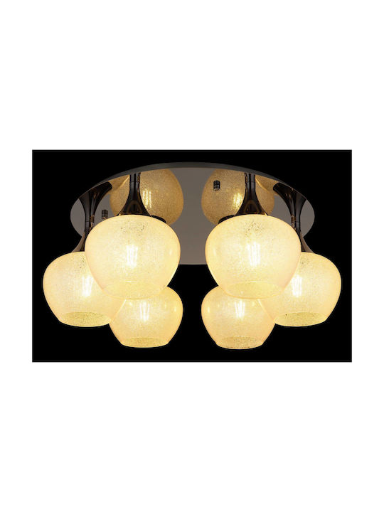 Globo Lighting Ceiling Mount Light Transparent with Socket E27