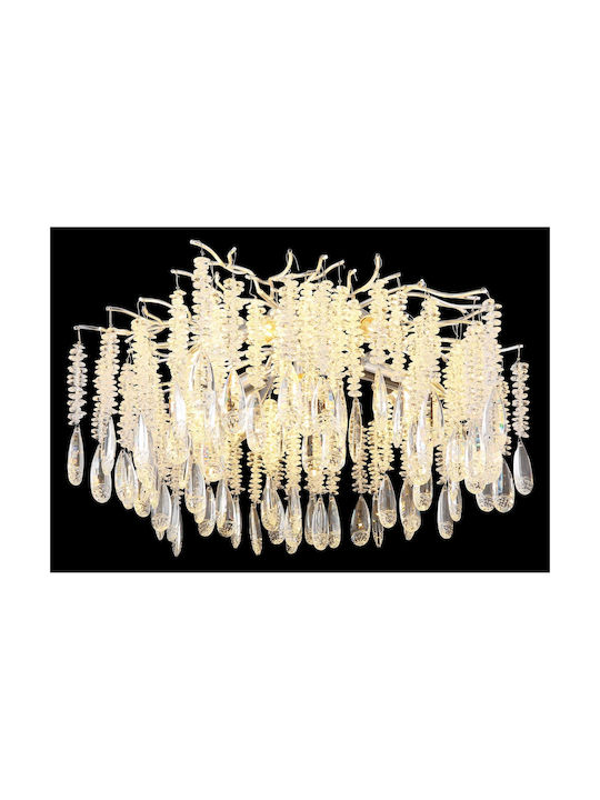 Globo Lighting Luminiță De Tavan Argintie Cu Bază De Bec E14