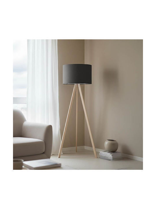 Pakketo PWL-1060 Lampa de podea Î140xL38cm. cu Soclu pentru Bec E27 Gri