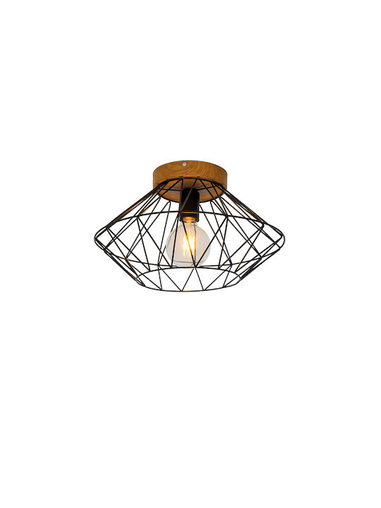Viokef Vega Vintage Φωτιστικό Δαπέδου Υ150xΜ35εκ. με Ντουί για Λαμπτήρα E27 Μαύρο