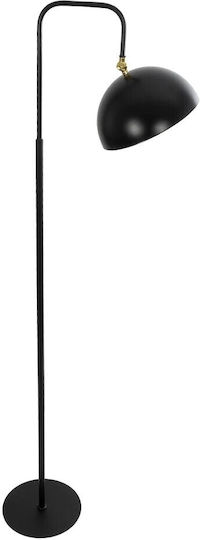 GloboStar Snake Floor Lamp H151xW28cm. with Socket for Bulb E27 Black