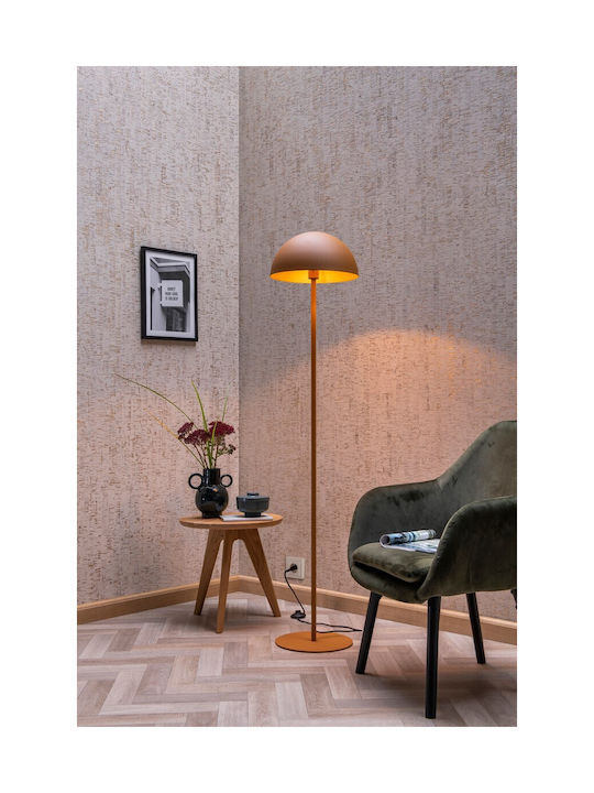 Lucide Lightning Siemon Floor Lamp H160xW35cm. with Socket for Bulb E27 Yellow
